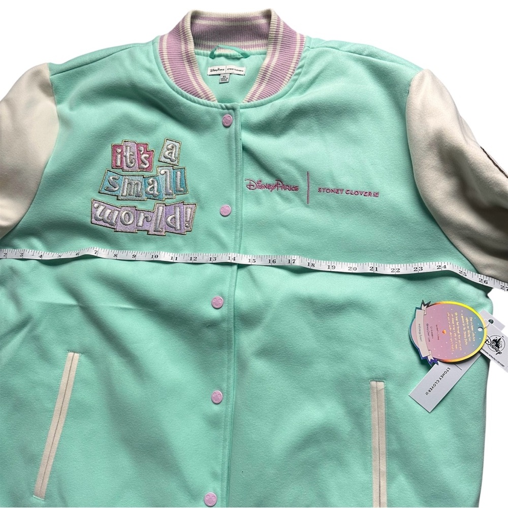 Disney Parks x Stoney Clover Lane It’s a Small World Varsity Jacket XL NWT - Picture 12 of 16